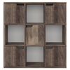 vidaXL Boekenkast 88,5x27,5x88 cm bewerkt hout gerookt eiken