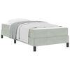 vidaXL Boxspringbed met matras Lichtgrijs 80 x 210 cm Stof