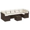 vidaXL Tuin Sofa Set 8 st Bruin poly rattan