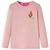 Kindershirt met lange mouwen 116 lichtroze
