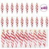 vidaXL Kerst Spiralvorm Bal 40 pcs Rood