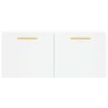 vidaXL Wandkast 80x36,5x35 cm bewerkt hout wit