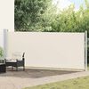 vidaXL Tuinscherm uittrekbaar 600x160 cm cr&egrave;me