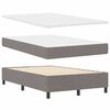 vidaXL Boxspringbed met matras met hoofdeinde Taupe 120 x 190 cm Stof