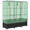 vidaXL Plantenbak verhoogd met kashoes 120x40x138 cm rattanlook