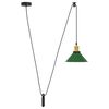 vidaXL Hanglamp in hoogte verstelbaar E27 &Oslash;22 cm metaal glanzend groen