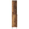vidaXL Hoge kast met lade 2 pcs Oudhout Bewerkt hout