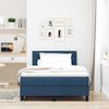 vidaXL Boxspring bed met matras met hoofdeinde Blauw 120 x 200 cm Stof
