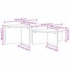 vidaXL Salontafel 2 pcs Naturel Massief grenenhout