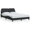 vidaXL Bedframe zonder matras "Zadar" kunstleer zwart 120x200 cm