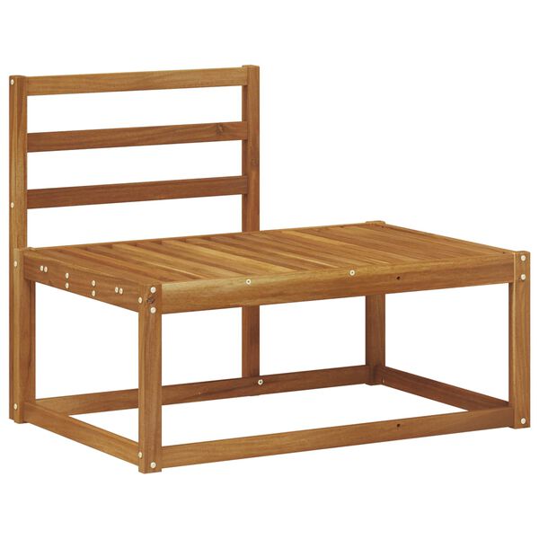 vidaXL Buiten Eind Sofa Naturel 91 x 63 x 73 cm Massief Acaciahout