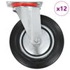 vidaXL 12 st Zwenkwielen 200 mm