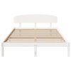 vidaXL Bedframe met hoofdeinde Wit 150 x 200 cm Massief grenenhout