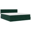 vidaXL Ottoman bed met matrassen en LED's 180x200cm fluweel