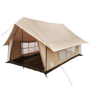 vidaXL Huisje Tent Cr&egrave;mekleurig 340 x 246 x 210 cm Polykatoen