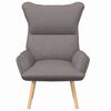 vidaXL Fauteuil Taupe 69 x 74 x 93 cm Sherpa Stof