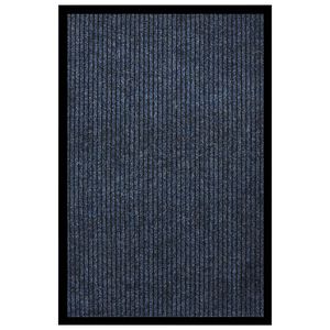 vidaXL Deurmat 80x120 cm gestreept blauw