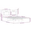 vidaXL Bedframe zonder matras bewerkt hout bruin eikenkleur 137x190 cm