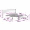 vidaXL Bedframe met hoofdeinde Wit 160 x 210 cm Massief grenenhout