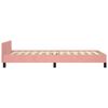 vidaXL Bedframe met hoofdeinde fluweel roze 80x200 cm