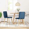 vidaXL Eetkamerstoelen 2 st stof blauw