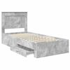 vidaXL Bedframe met lade met hoofdeinde met opslag Bewerkt hout