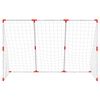 vidaXL Kindervoetbaldoel met ballen 2-in-1 184x64x124 cm wit