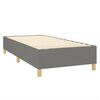 vidaXL Boxspring met matras stof donkergrijs 100x200 cm