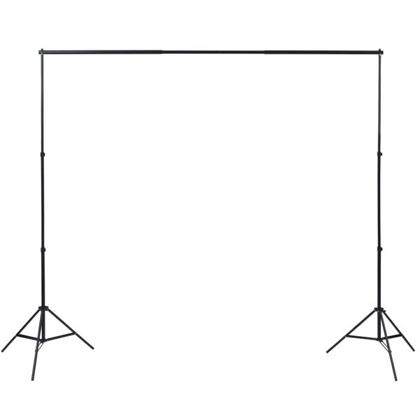 vidaXL Fotostudioset met 3 katoenen achtergronden en frame 3x3 m