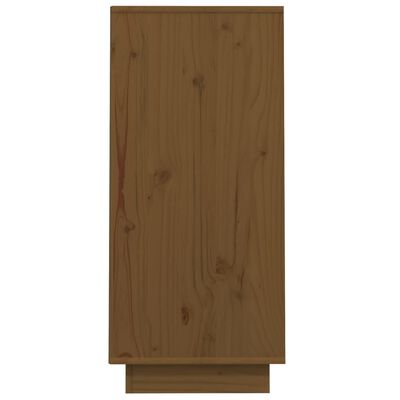 vidaXL Wandkast 60x34x75 cm massief grenenhout honingbruin