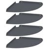 vidaXL Hoek Vloeiende Plank 4 st Antraciet 30 x 30 x 2 cm