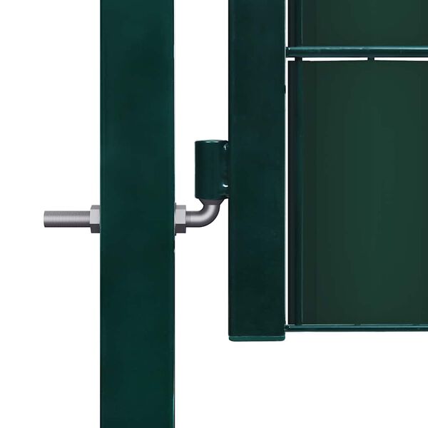 vidaXL Hekpoort PVC en staal 100x124 cm Groen