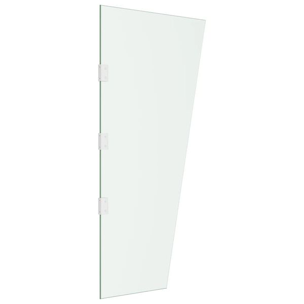 vidaXL Zijpaneel voor deurluifel 50x100 cm gehard glas transparant