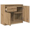 vidaXL Dressoir lade 71x35x65 cm spaanplaat artisanaal eikenkleurig