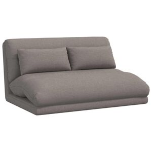 vidaXL Verstelbare vlo stoelen Taupe Stof