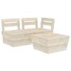 vidaXL 3-delige Loungeset pallet ge&iuml;mpregneerd vurenhout