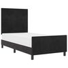 vidaXL Boxspringbed met hoofdeinde Zwart 90 x 200 cm Fluweel