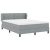 vidaXL Boxspringbed met matras Lichtgrijs 140 x 200 cm Stof