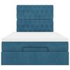 vidaXL Ottoman bed met matrassen en LED's 120x190cm fluweel