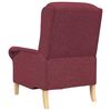 vidaXL Fauteuil Wijnrood 76 x 94 x 102 cm Stof