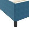 vidaXL Bedframe met matras Donkerblauw 200 x 200 cm Stof