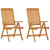 vidaXL Opklapbare stoelen, 2 stuks, massief eucalyptushout