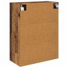 vidaXL Wandkast Oud Hout 69,5 x 34 x 90 cm Geengineerd Hout en Glas