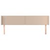 vidaXL Hoofdbord met randen 183x16x78/88 cm kunstleer cappuccinokleur
