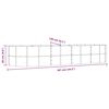 vidaXL Plantenbak 367x140x68 cm gegalvaniseerd staal bruin