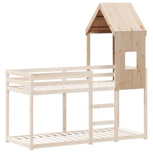 vidaXL Kinderbedhuisje 60x89x134,5 cm massief grenenhout