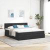 vidaXL Ottoman bed met matrassen 160x200cm fluweel zwart
