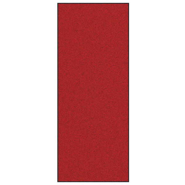 vidaXL Deurmat Anders Rood en Zwart 120 x 300 cm Polyamide en PVC