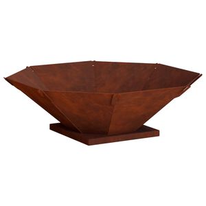 vidaXL Vuurkorf Roestkleurig 50 x 50 x 15,5 cm weervast staal