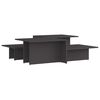 vidaXL Salontafels 2 st 111,5x50x33 cm bewerkt hout grijs